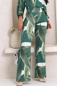 Calça Flare Estampada