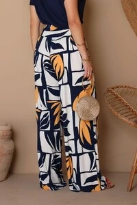 Calça Pantalona Sublime em Malha Crepiada