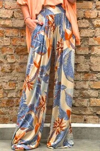 Calça Pantalona Sublime em Malha Crepiada