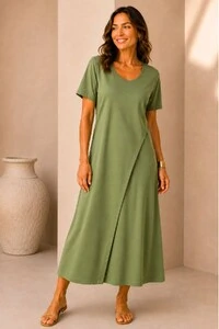 Vestido com sobreposição Adele em Fluity