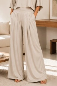 Pantalona Celeste Tecido Fluity