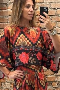 Pantalona Celeste Tecido Fluity