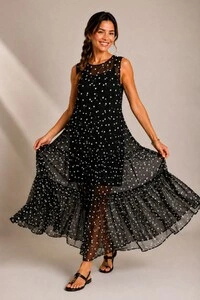 Vestido Tule Regata