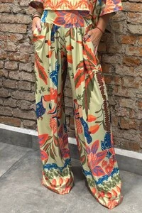 Pantalona Celeste Tecido Fluity