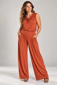 Pantalona Celeste Tecido Fluity