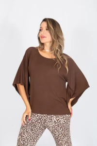 Blusa Manga Quadrada Lisa