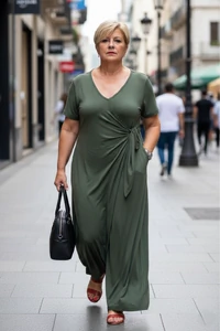 Macacão Pantalona Dulcinéia Manga Curta