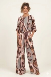 Pantalona Celeste Tecido Fluity