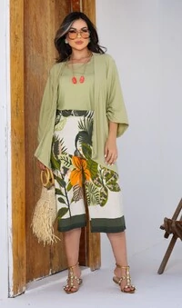 Kimono Esmeralda - Tam. Único