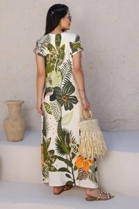 Vestido em Malha Estampando Alba