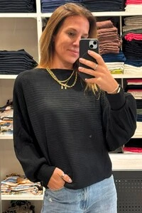 Blusa Morcego Lãzinha Canelada