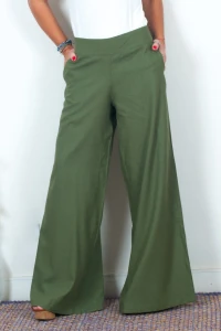 Calça Pantalona Sara em Crepe Soft