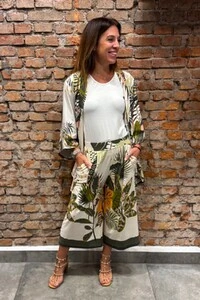 Kimono Esmeralda Estampado- Tam. Único
