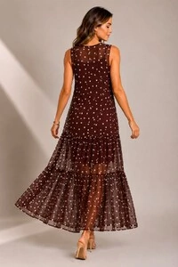 Vestido Tule Regata