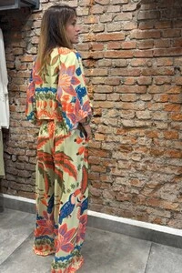 Pantalona Celeste Tecido Fluity