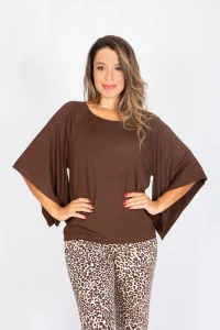 Blusa Manga Quadrada Lisa