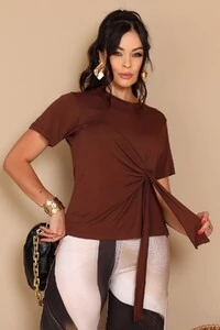 Blusa com amarração Greta