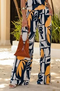 Calça Pantalona Sublime em Malha Crepiada