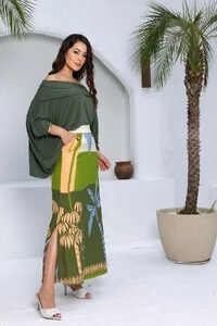 Saia Midi em malha Nara