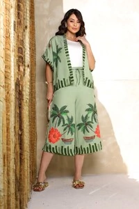 Conjunto Céu e Mar Pantacourt + Kimono