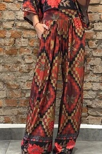 Pantalona Celeste Tecido Fluity