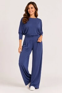 Blusa Morcego Manga Longa em Fluity