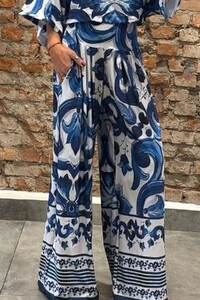 Pantalona Celeste Tecido Fluity