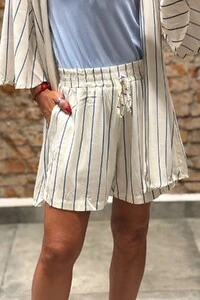 Conjunto Bermuda + Kimono em viscose