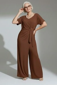 Macacão Pantalona Dulcinéia Manga Curta