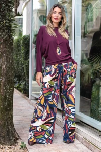 Blusa Morcego Manga Longa Lisa