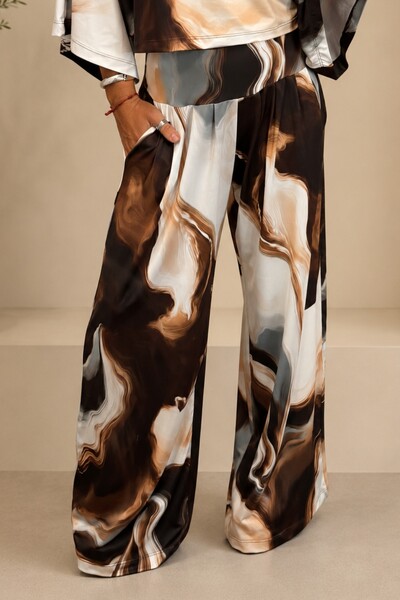 Foto Pantalona Celeste Tecido Fluity