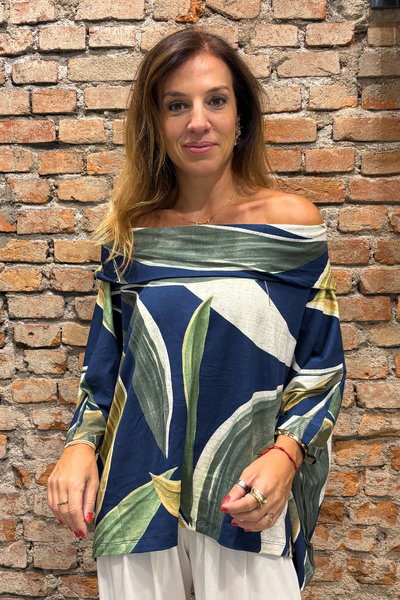 FotoBlusa Ombro a Ombro Areta Estampada