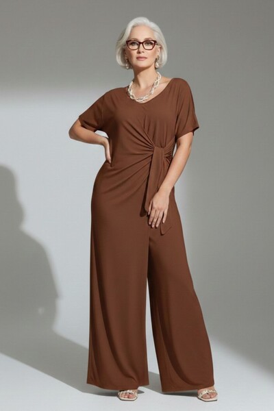 Foto Macacão Pantalona Dulcinéia Manga Curta