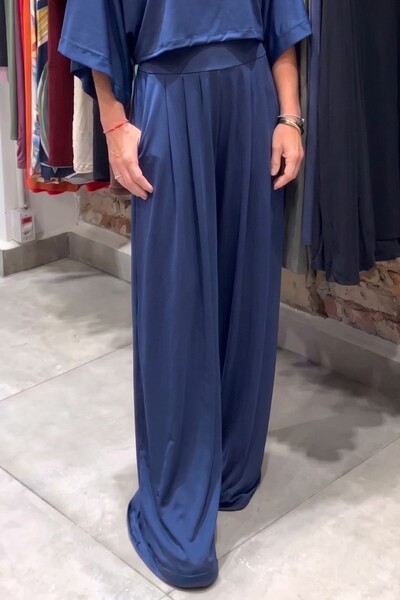 Foto Pantalona Celeste Tecido Fluity