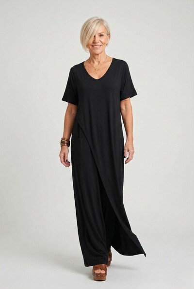 Foto Macacão com Sobreposição Clarice em malha