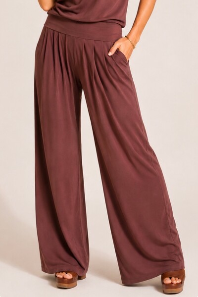 Foto Pantalona Celeste Tecido Fluity