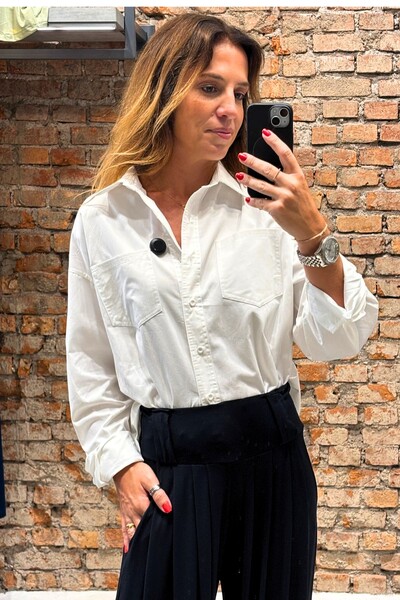 Foto Camisa Oversized em Algodão