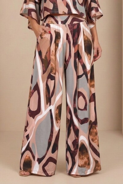 Foto Pantalona Celeste Tecido Fluity