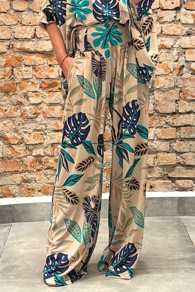 Foto Calça Pantalona Estampada