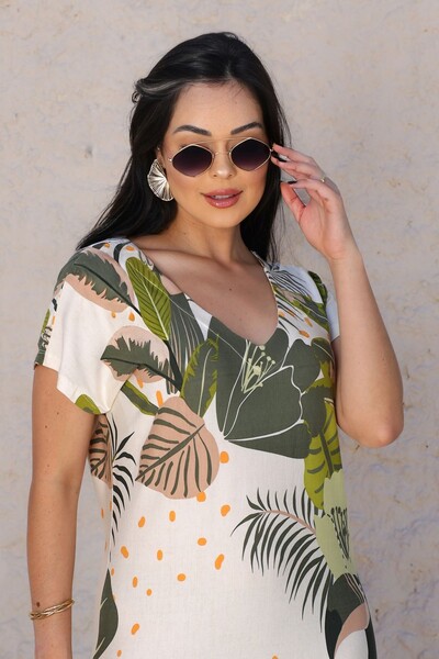 FotoVestido em Malha Estampando Alba