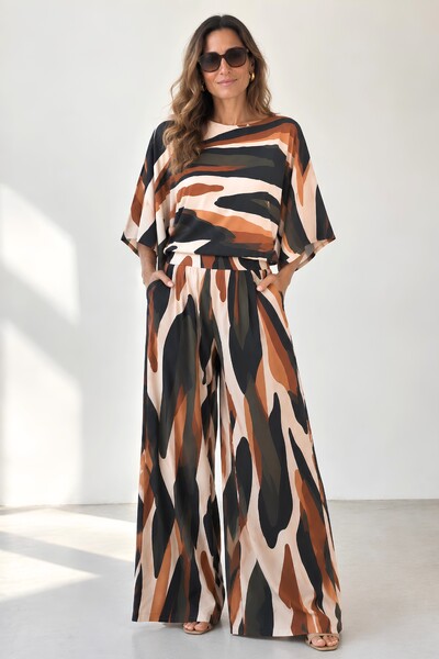 Foto Pantalona Celeste Tecido Fluity