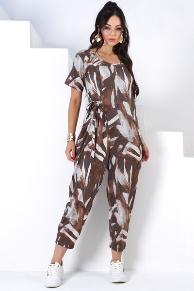 Foto Macacão Encanto com amarração lateral em malha