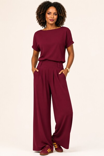 Foto Blusa Decote Canoa Lisa