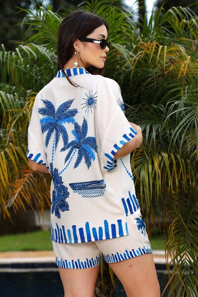 FotoConjunto Raiz Tropical Bermuda + Kimono