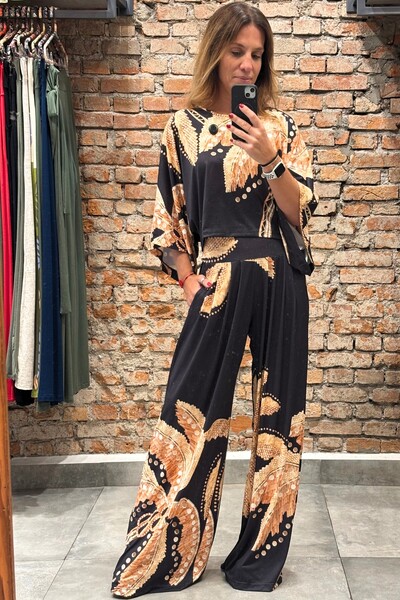 FotoCalça Pantalona Celeste