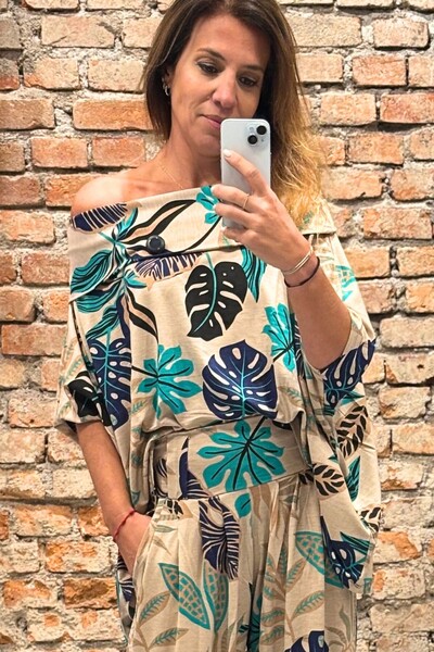 Foto Blusa Ombro a Ombro Areta Estampada