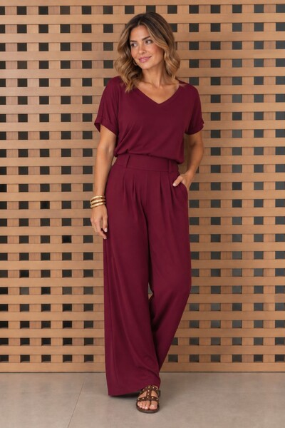Foto Blusa Decote V Frente e Costas