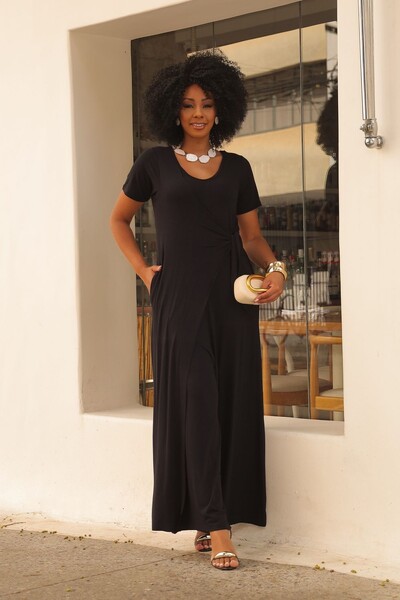 Foto Macacão Pantalona Dulcinéia Manga Curta