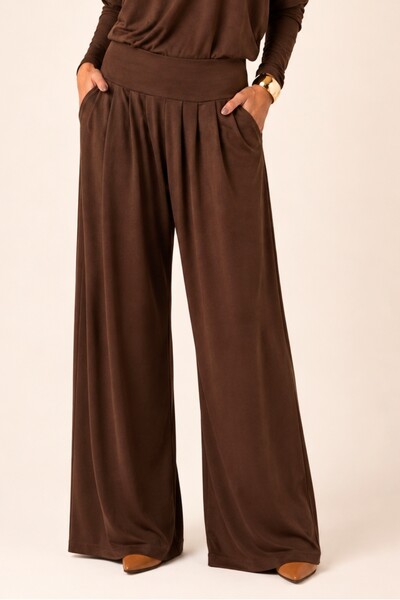 Foto Pantalona Celeste Tecido Fluity