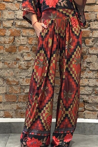 Foto Pantalona Celeste Tecido Fluity